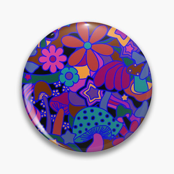 Item preview, 70's Psychedelic Garden in Jeweltone designed and sold by YesterdayColl.