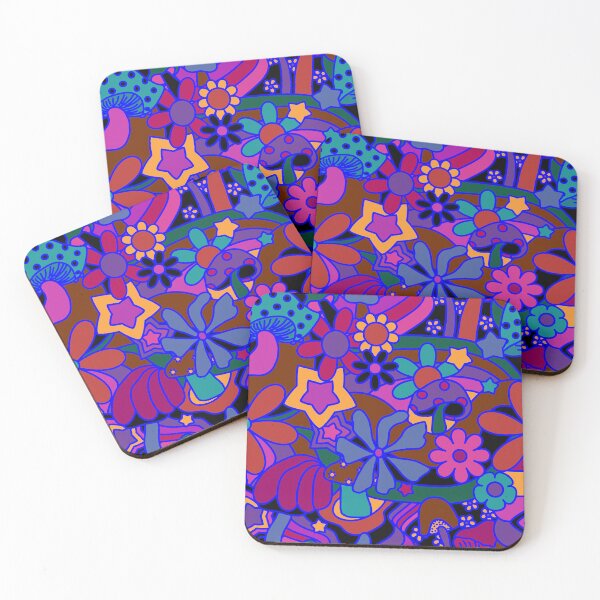 Item preview, 70's Psychedelic Garden in Jeweltone designed and sold by YesterdayColl.