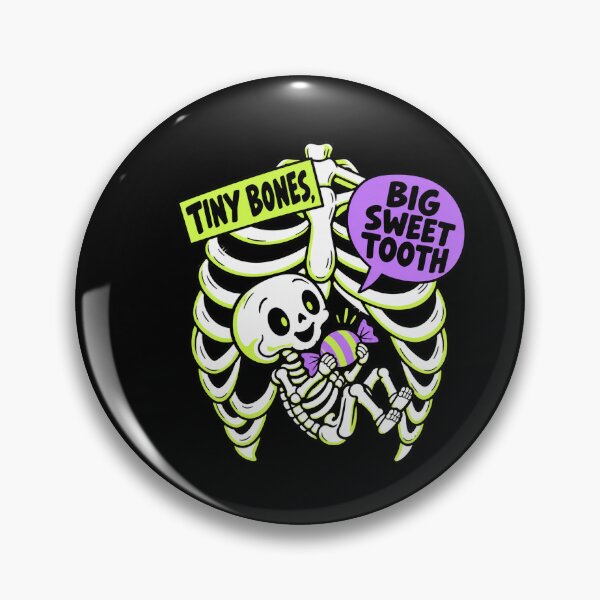 Item preview, Tiny Bones Big Sweet Tooth - Skeleton Pregnancy Halloween designed and sold by AMICO77.
