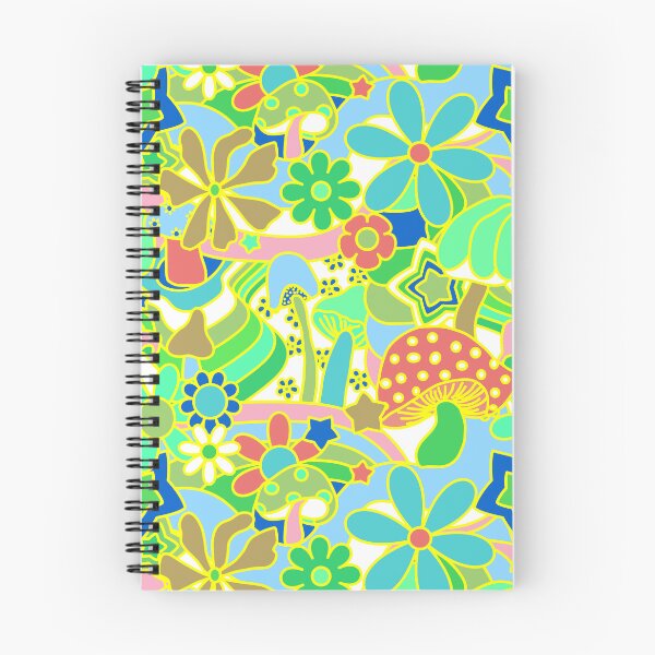 Item preview, 70's Psychedelic Garden in Lime + White designed and sold by YesterdayColl.
