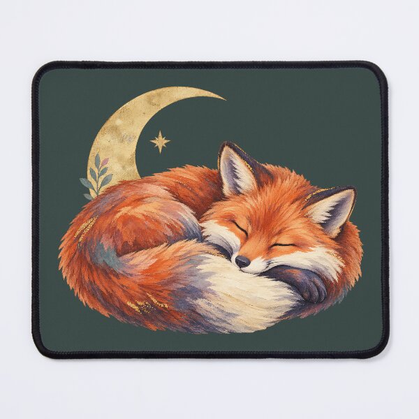 Item preview, Sleeping Fox with Crescent Moon designed and sold by MAD's Recreation Studio.