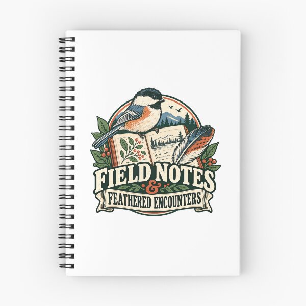 Item preview, Field Notes and Feathered Encounters Birdwatching Art designed and sold by DigitalKingClub.
