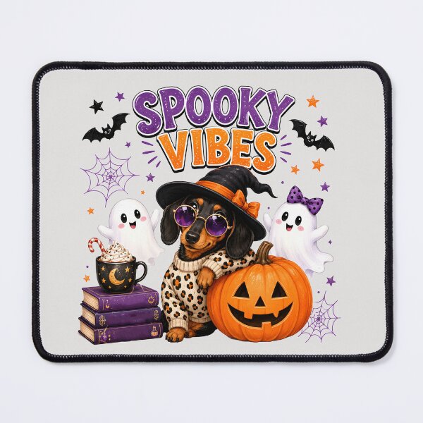 Item preview, Cute Dachshund Spooky Vibes Halloween Dog Art designed and sold by Zhaar.