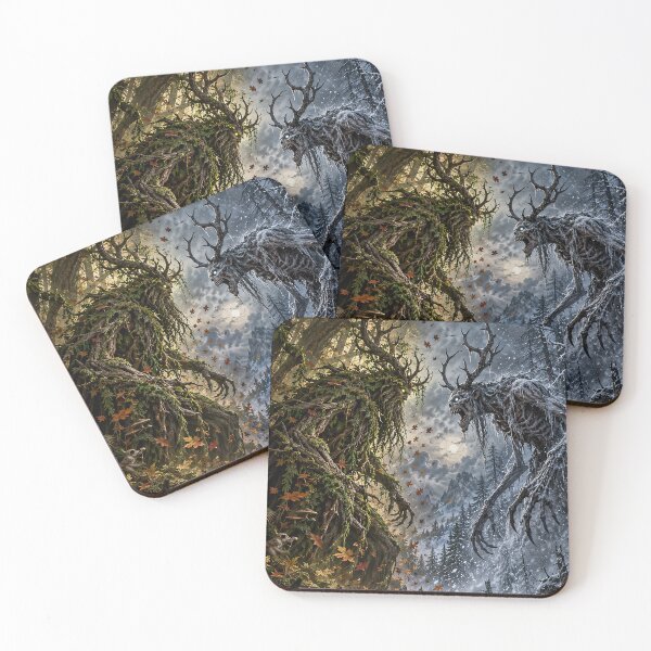 Item preview, Leshy vs Wendigo designed and sold by nikkolaus.