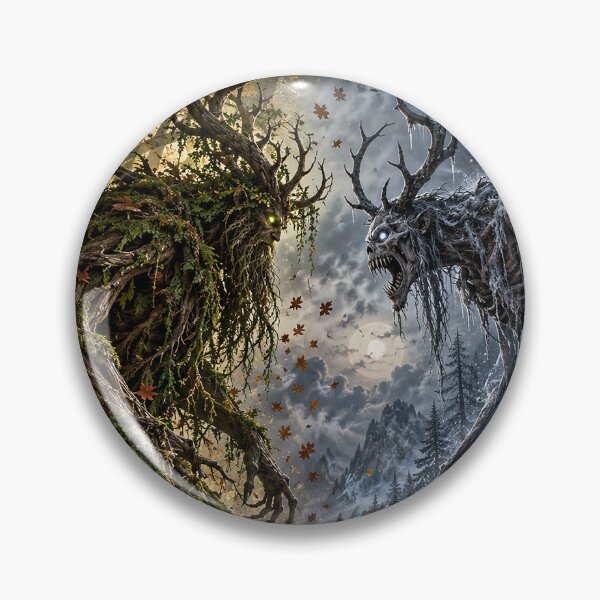 Item preview, Leshy vs Wendigo designed and sold by nikkolaus.