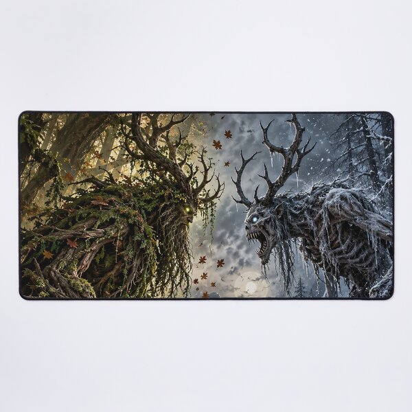 Item preview, Leshy vs Wendigo designed and sold by nikkolaus.