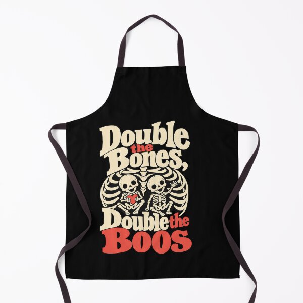Item preview, Double the Bones Double the Boos - Twin Skeleton Pregnancy designed and sold by AMICO77.
