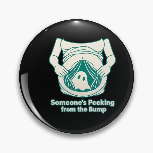Item preview, Someone's Peeking from the Bump - Halloween Pregnancy Ghost designed and sold by AMICO77.