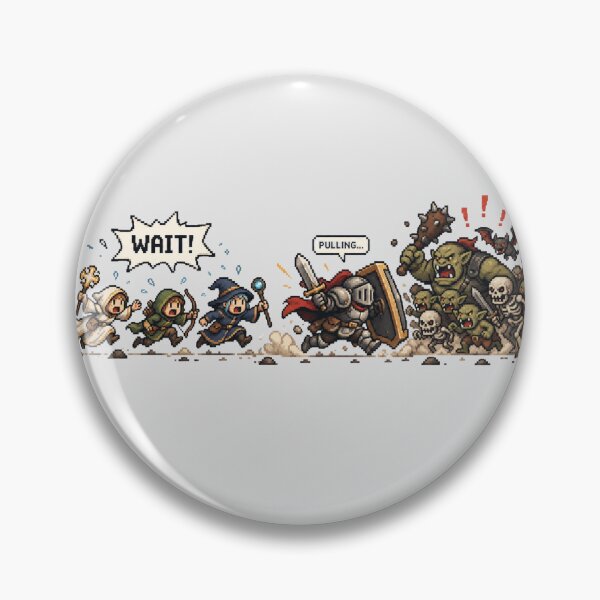 Item preview, Wait! The Tank Is Pulling - MMORPG Pixel Art designed and sold by ZirionEstudio.