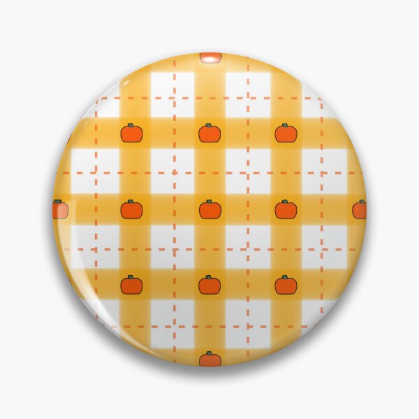 Item preview, Orange Pumpkin Gingham Plaid Pattern designed and sold by MilkatTaklim153.