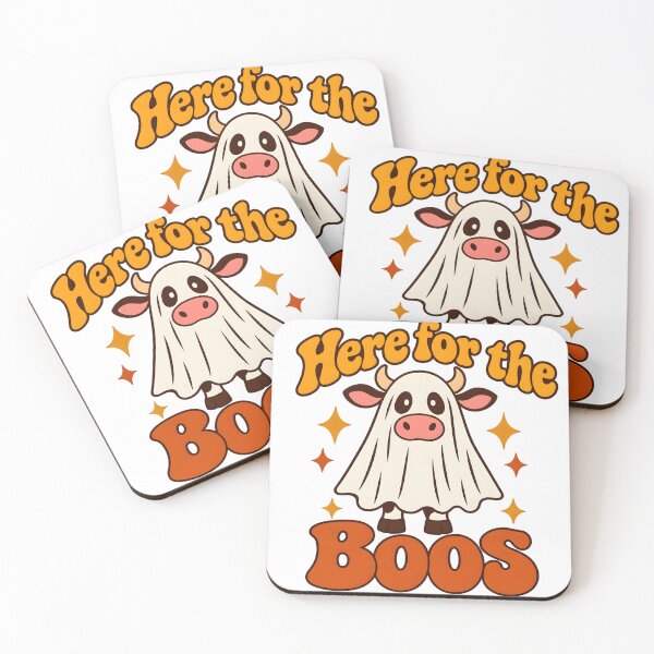 Item preview, Here for the Boos Spooky Heifer Retro Ghost Cow designed and sold by Western Wear Art.