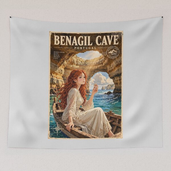 Item preview, Portugal — Benagil Cave — Hidden Beneath the Atlantic designed and sold by DibujandoPorfa.