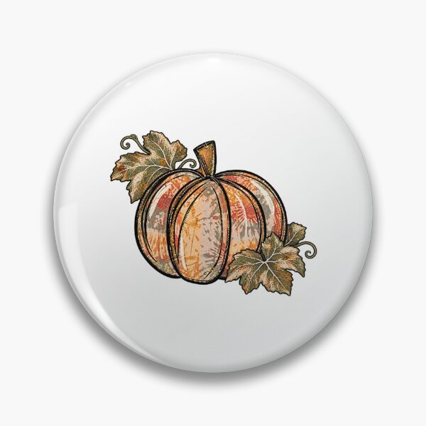 Item preview, Vintage Distressed Floral Pattern Pumpkin Autumn Graphic designed and sold by CozyCubs-Art.
