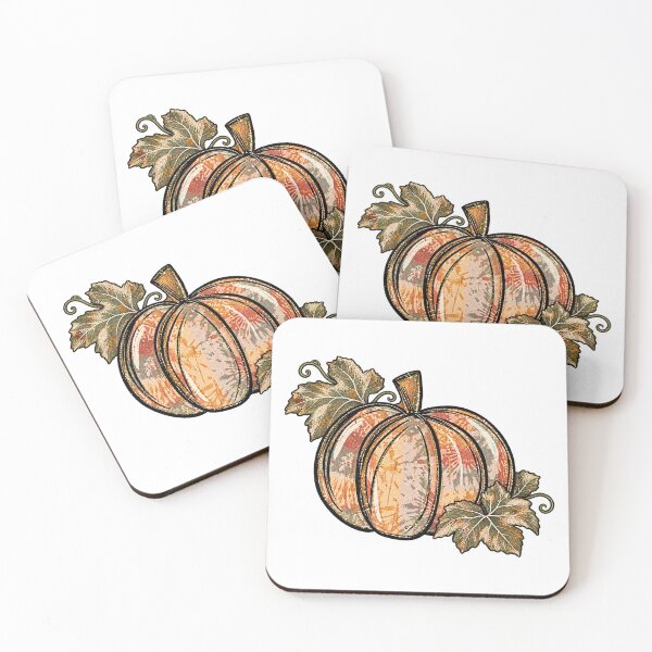 Item preview, Vintage Distressed Floral Pattern Pumpkin Autumn Graphic designed and sold by CozyCubs-Art.