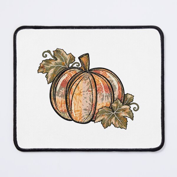 Item preview, Vintage Distressed Floral Pattern Pumpkin Autumn Graphic designed and sold by CozyCubs-Art.