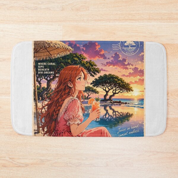 Item preview, Aruba — Eagle Beach — Sunset Beneath the Divi-Divi Trees designed and sold by DibujandoPorfa.