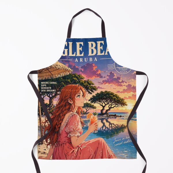 Item preview, Aruba — Eagle Beach — Sunset Beneath the Divi-Divi Trees designed and sold by DibujandoPorfa.