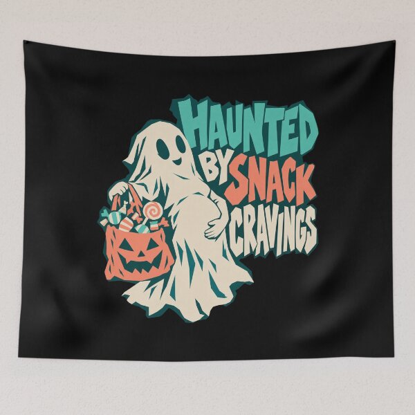 Item preview, Haunted by Snack Cravings - Funny Pregnant Halloween Ghost designed and sold by AMICO77.