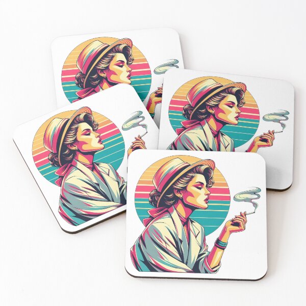 Item preview, Retro Smoking Woman Vintage Fashion Glamour Portrait Design. designed and sold by Spark2Seduction.
