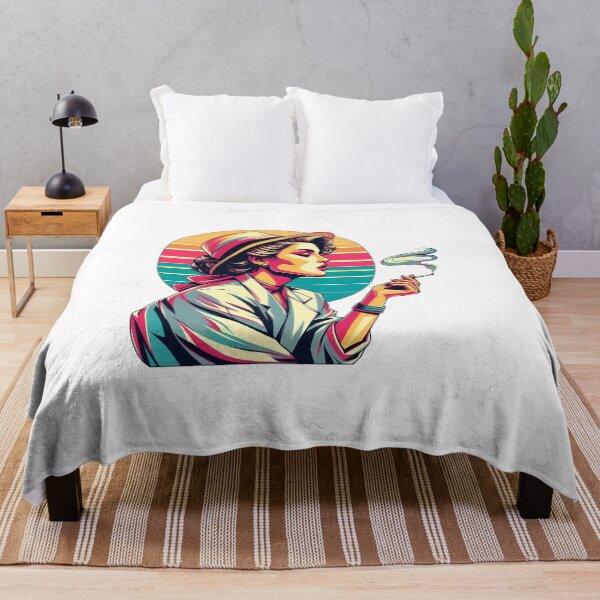 Item preview, Retro Smoking Woman Vintage Fashion Glamour Portrait Design. designed and sold by Spark2Seduction.