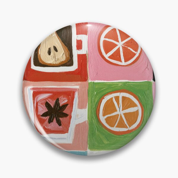 Item preview, Colorful Coffee and Fruit Square Collage with Unique Patterns, Artistic Cups Vibrant Geometric designed and sold by OlfactoART Studio.