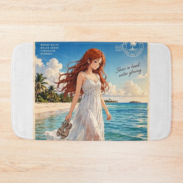 Item preview, Turks and Caicos — Grace Bay — Walking Through Turquoise Water designed and sold by DibujandoPorfa.
