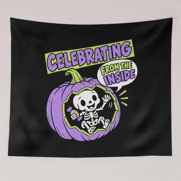 Item preview, Celebrating from the Inside - Skeleton Halloween Pregnancy designed and sold by AMICO77.