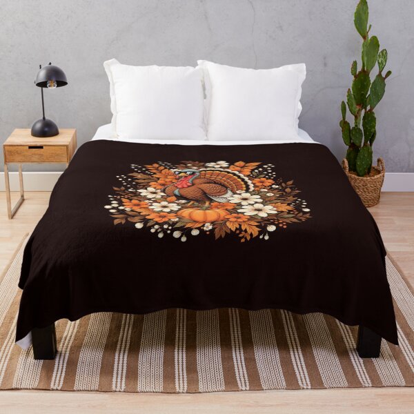 Item preview, Cool Turkey Wearing Sunglasses Autumn Floral Pumpkin Graphic designed and sold by CozyCubs-Art.