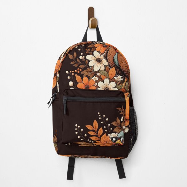 Item preview, Cool Turkey Wearing Sunglasses Autumn Floral Pumpkin Graphic designed and sold by CozyCubs-Art.