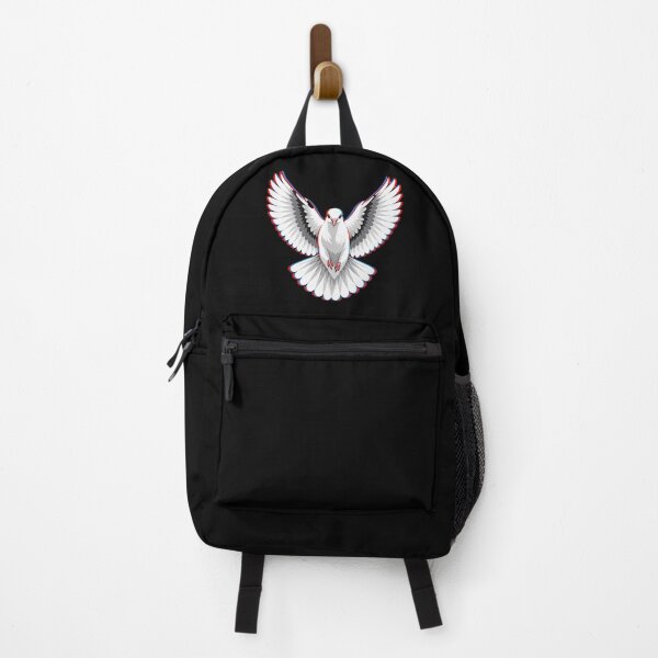 Item preview, Retro 3D Dove Flying Forward designed and sold by American Fieldmark Studio.
