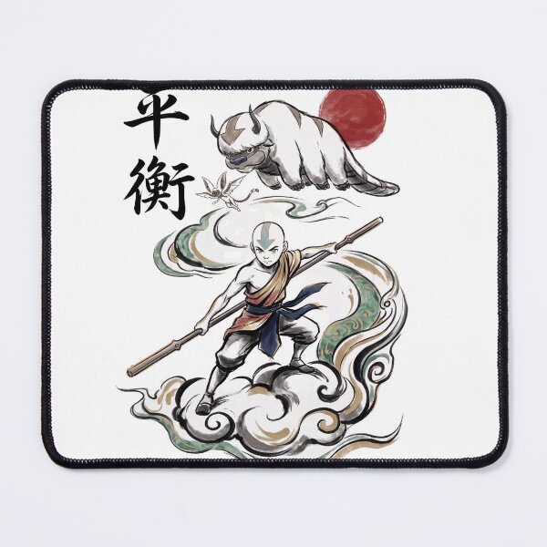 Item preview, Aang and Appa Chinese Ink Balance Art designed and sold by GEODES STUDIO.