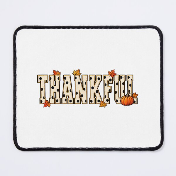 Item preview, Thankful Polka Dot Pumpkin And Maple Leaves Fall Graphic designed and sold by CozyCubs-Art.