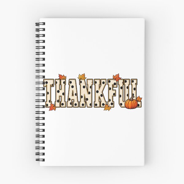 Item preview, Thankful Polka Dot Pumpkin And Maple Leaves Fall Graphic designed and sold by CozyCubs-Art.