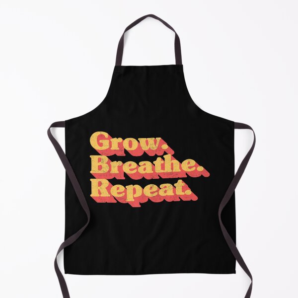 Item preview, Grow Breathe Repeat – Groovy Retro Inspirational Quote designed and sold by Chonkz.