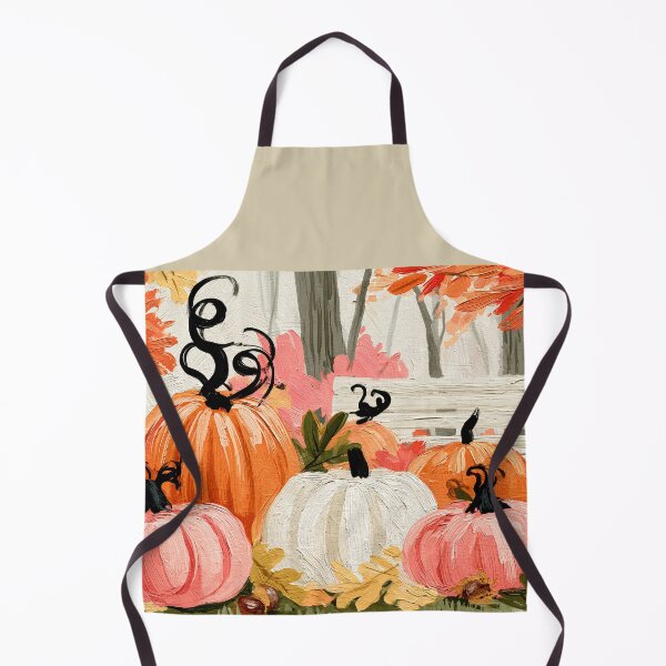 Item preview, Colorful Autumn Pumpkins with Rustic Bench, Vibrant Leaves and Cozy Fall Landscape designed and sold by OlfactoART Studio.