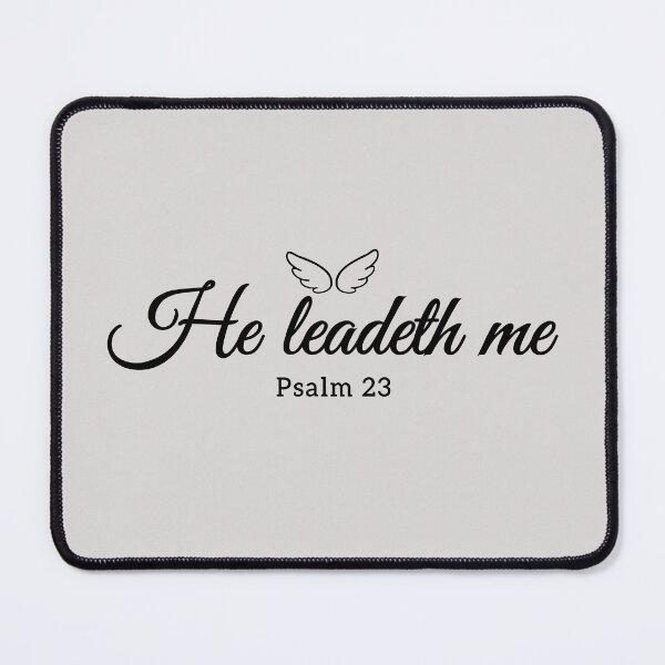Item preview, He Leadeth Me – Psalm 23 Christian Faith Calligraphy designed and sold by HO•Designs.