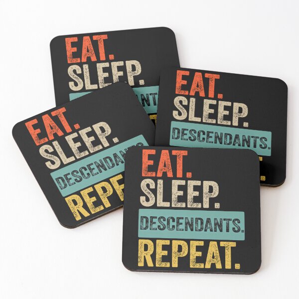 Item preview, Eat Sleep Descendants Repeat Retro Vintage designed and sold by CaroniCreatives.