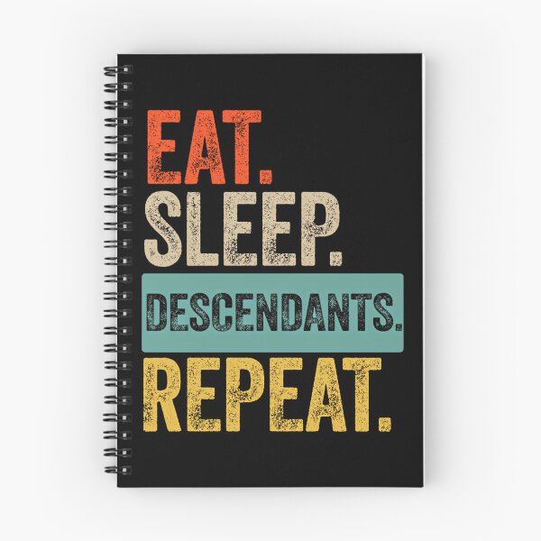 Artikelvorschau, Eat Sleep Descendants Repeat Retro Vintage entworfen und verkauft von CaroniCreatives.