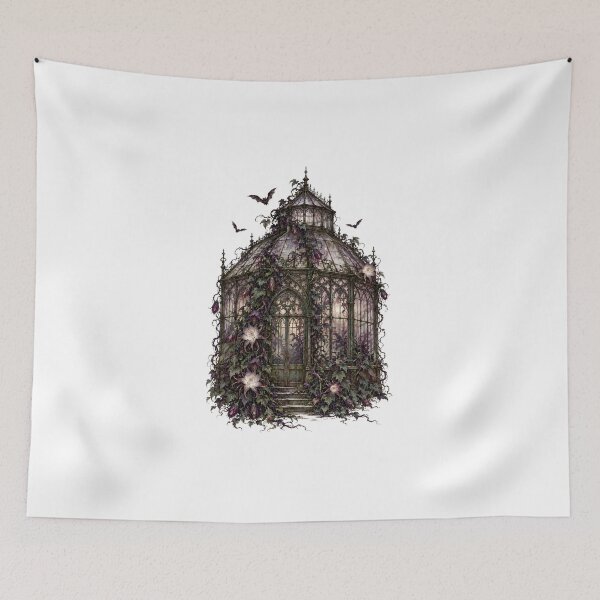 Item preview, Haunted Greenhouse Halloween Poster designed and sold by Inkworksbyshery.