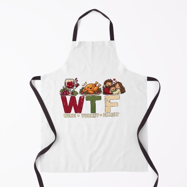 Item preview, WTF Wine Turkey Family Funny Thanksgiving Graphic designed and sold by CozyCubs-Art.