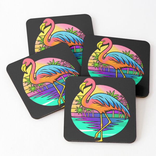 Item preview, Retro Pop Art Flamingo Neon Sunset Graphic designed and sold by AXENT Designs.