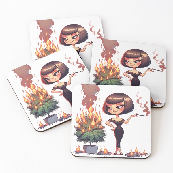 Item preview, Smoking Hot Retro Woman Funny Fire Fashion Design. designed and sold by Spark2Seduction.