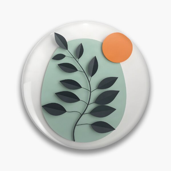Item preview, Minimalist Leaf and Sun Design designed and sold by Vicky Brago-Mitchell®.