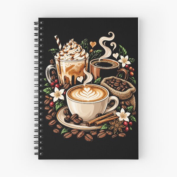 Item preview, Cozy Coffee Lover Coffee Cups Whipped Cream Beans Cinnamon designed and sold by ArcaneArtistry.