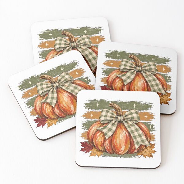 Item preview, Rustic Autumn Pumpkin With Gingham Bow Vintage designed and sold by DYALEEZ-XCR.