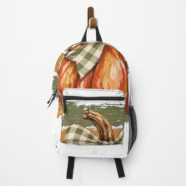 Item preview, Rustic Autumn Pumpkin With Gingham Bow Vintage designed and sold by DYALEEZ-XCR.