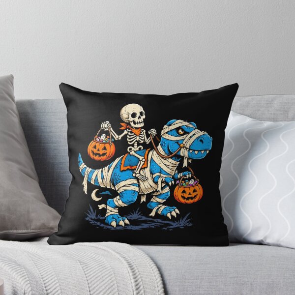 Item preview, Halloween Skeleton Riding Mummy Dinosaur Trick Or Treat designed and sold by Moizento.