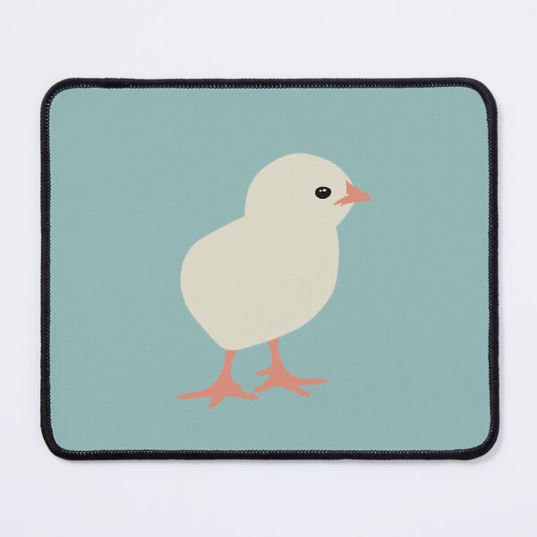 Item preview, Cute Minimalist Chick III on Soft Teal Background designed and sold by Nasdigitalart.
