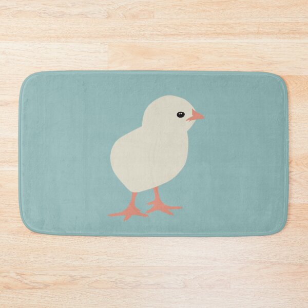 Item preview, Cute Minimalist Chick III on Soft Teal Background designed and sold by Nasdigitalart.