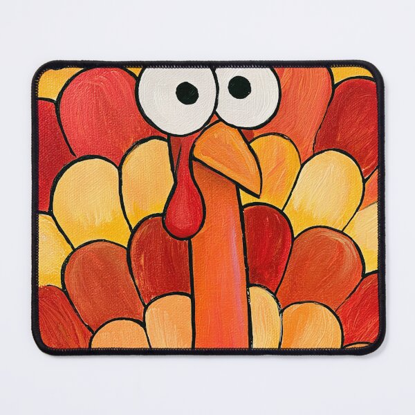 Item preview, Gobble Thanksgiving Turkey Cartoon with Colorful Feathers and Playful Holiday Personality designed and sold by OlfactoART Studio.